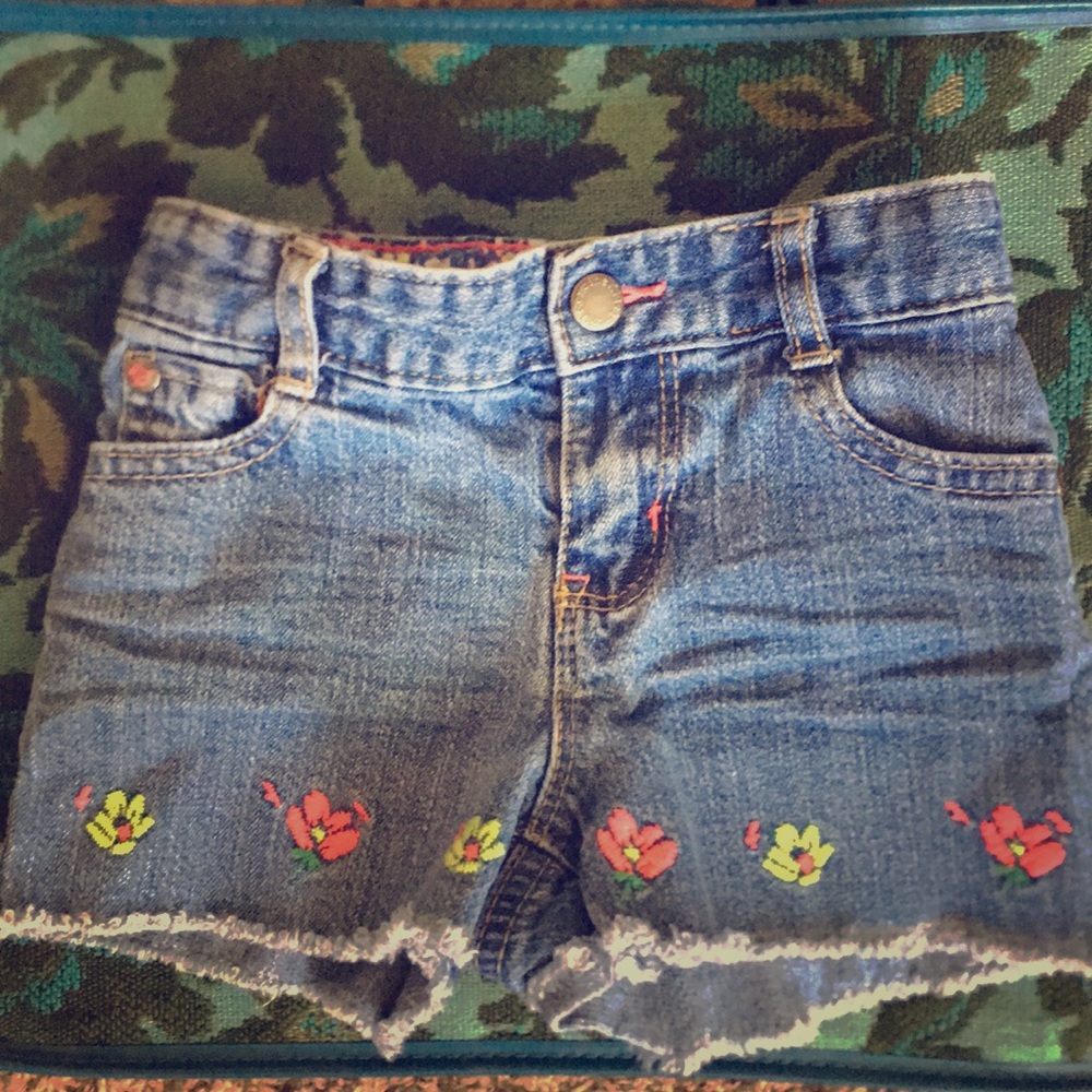 Floral jeans